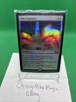 MTG Magic the Gathering Halo Fountain (15/547) Streets of New Capenna LP FOIL - Image 1