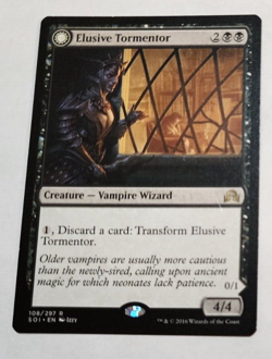 MTG Elusive Tormentor Insidious Mist 108 SOI Shadows Over Innistrad Rare LP x1 - Image 1