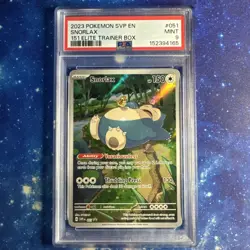 Pokemon 2023 Snorlax #051 SV Scarlet & Violet Promo Holo PSA 9 English - Image 1