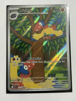 Archen 131/086 Sv: White Flare Holo Illustration Rare IR Pokemon Card - Image 1