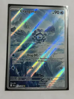 The Pokemon Company Cryogonal 111/086 Sv: Black Bolt Illustration Rare Holo EN - Image 1