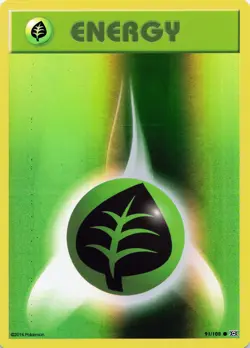 POKEMON Grass Energy #91/108 Reverse Holo XY - Evolutions NM - Image 1