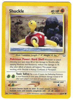 Pokemon Shuckle 51/64 - Neo Revelation - Image 1