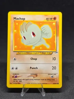 Pokemon Machop 73/105 Neo Destiny Vintage WOTC Uncommon NM - Image 1