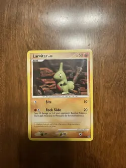 Pokemon Larvitar 63/100 Diamond & Pearl Stormfront Common 2008 - Image 1