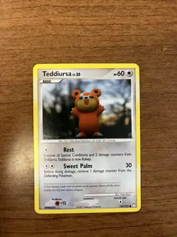 2007 Pokemon Mysterious Treasures Teddiursa 105/123 Common - Image 1