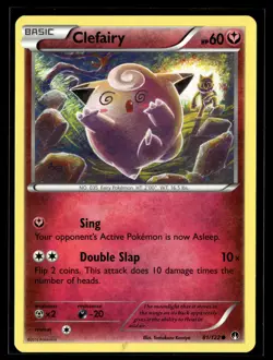 Pokemon TCG XY - BREAKpoint #81/122 Clefairy Tomokazu Komiya - Image 1