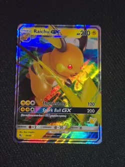 Raichu GX - 20/68 (#60 Pikachu Stamped) 020/068 Holo Battle Academy Pokemon NM - Image 1