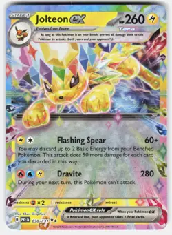 Pokemon tcg SV: Prismatic Evolutions Jolteon ex Near Mint or Better - Image 1