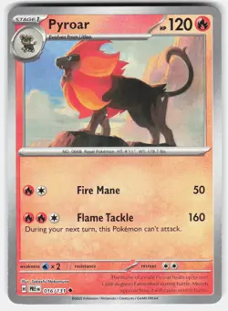 Pokemon tcg SV: Prismatic Evolutions Pyroar (Poke Ball Pattern) NM - Image 1