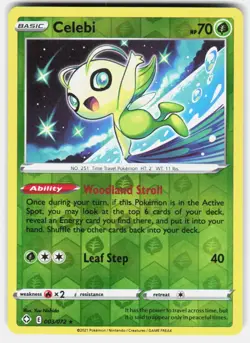 Pokemon tcg Shining Fates Celebi Near Mint or Better - Image 1