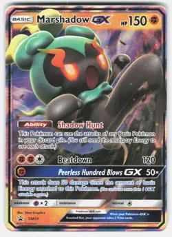 Pokemon tcg SM Promos Marshadow GX Near Mint or Better - Image 1