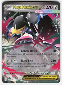 Pokemon tcg ME01: Mega Evolution Mega Mawile ex Near Mint or Better - Image 1