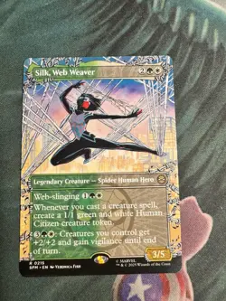 MtG Spider-Man, Silk, Web Weaver, Borderless M/NM #0215 - Image 1