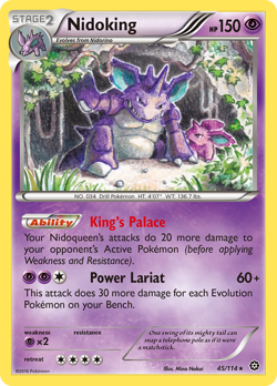 Nidoking 45/114 Rare Steam Siege Pokemon LP - Image 3