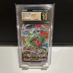 CGC Pristine 10 Rayquaza VMAX 120/184 Japanese VMAX Climax S8b Pokemon - Image 1