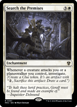 MTG magic 1x Search the Promises (M/NM) Commander Murders at Karlov Manor - Image 1