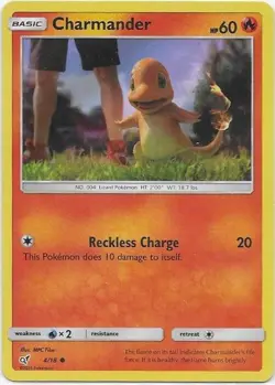 Charmander 4/18 Common Detective Pikachu Pokemon Holo Near Mint - Image 1