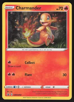 Charmander SWSH092 Holo Promo Sword & Shield Promo Pokemon Lightly Played - Image 1
