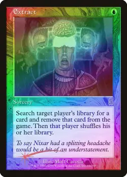 Extract FOIL Odyssey HEAVILY PLD Blue Rare MAGIC THE GATHERING MTG CARD ABUGames - Image 1