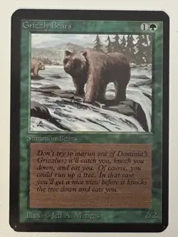 Magic the Gathering MTG Alpha Grizzly Bears LP+ (Beta Bob) - Image 1
