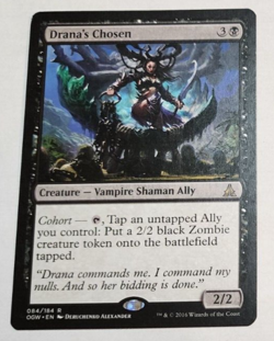 MTG Drana's Chosen 084 OGW Oath Of The Gatewatch Rare LP x1 - Image 1