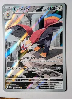 Braviary 155/086 Illustration Rare Black Bolt Full Art Pokemon NM Near Mint - Image 1