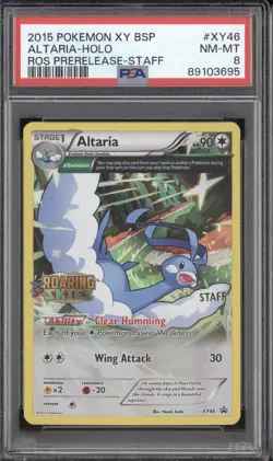Altaria Holo 2015 Pokemon Roaring Skies XY46 Prerelease Staff Promo PSA 8 - Image 1