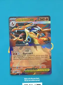 Mega Charizard Y EX 030 Black Star Promo Mega Evolutions Pokemon Card C - Image 1