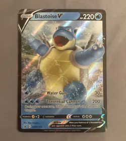 Pokemon TCG Blastoise v SWSH101 Black Star Promo Card Mint Condition - Image 1