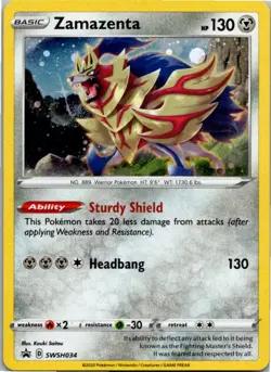 Zamazenta - Promo SWSH: Sword & Shield Promo Cards SWSH034 NM Holo - Image 1