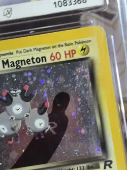 Pokemon Dark Magneton TCG 11/82 Team Rocket Holo Rare Card 1999 Ace Grade 6 - Image 5