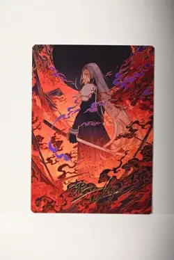 Nibelheim Aflame Art Card (Gold-Stamped Signature) Art Series: Final Fantasy - Image 1