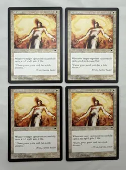 Warmth x4 MTG Tempest 4x Magic Very Good Moderate Play VG MP - Image 1
