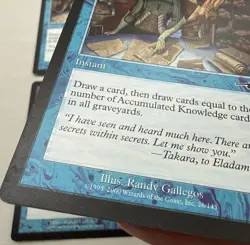 Accumulated Knowledge x4 MTG Nemesis 4x Magic Good Moderate Play MP - Image 2