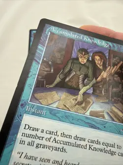 Accumulated Knowledge x4 MTG Nemesis 4x Magic Good Moderate Play MP - Image 4