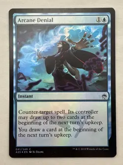 Arcane Denial x1 *FOIL* MTG Masters 25 1x Magic Excellent Light Play EX LP - Image 1