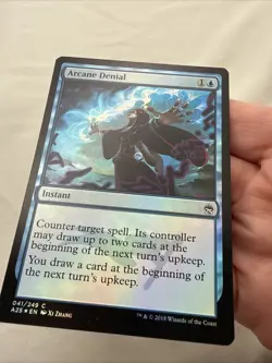 Arcane Denial x1 *FOIL* MTG Masters 25 1x Magic Excellent Light Play EX LP - Image 3