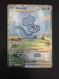 Mew ex 232/091 Pokemon SV: Paldean Fates Bubble Mew - LP - Image 1