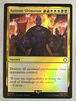 MTG / Ruinous Ultimatum / PIP / #220 / FOIL / Rare / NM - Image 1