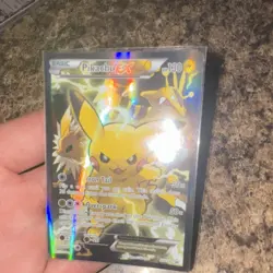 Pokemon TCG Pikachu EX XY124 Black Star Promo Full Art Holo Card - LP English - Image 2