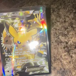 Pokemon TCG Pikachu EX XY124 Black Star Promo Full Art Holo Card - LP English - Image 5