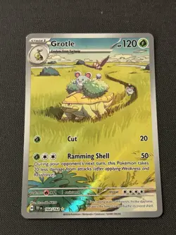 Pokemon Grotle 164/162 Temporal Forces Illustration Rare NM - Image 1