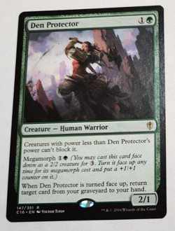 MTG Den Protector 147 C16 Commander 2016 Rare LP x1 - Image 1