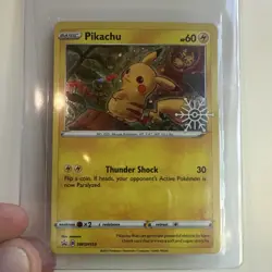 The Pokemon Company Pikachu SWSH153 SWSH Promo Cards 2022 Holo Promo EN 60 HP - Image 1