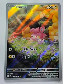 PAWMI 226/091 ILLUSTRATION RARE PALDEAN FATES HOLO NM/M POKEMON - Image 1