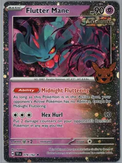 Flutter Mane (Cosmos Holo) 078/162 Trick or Trade BOOster 2024 Pokemon NM - Image 1