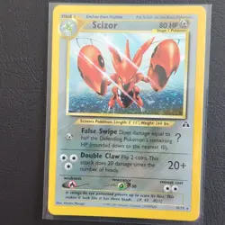 Pokemon TCG Scizor 10/75 Neo Discovery Holo Rare Unlimited - Image 1