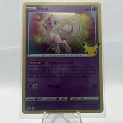 2021 Mew Holo #011/025 Sword & Shield Celebrations Pokemon TCG - Image 1