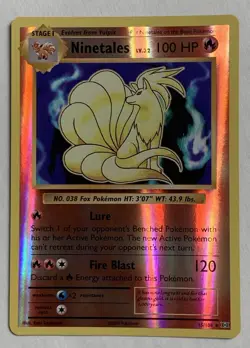 Pokemon XY Evolutions Ninetales 15/108 Reverse Holo Rare LP/NM - Image 1